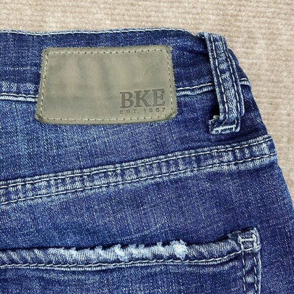 Bke Jeans Alec Men’s 30 Blue Straight Cotton Stretch Western Y2k Mens - Picture 12 of 16